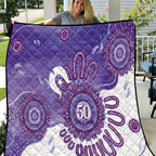 NAIDOC Week 2026 Quilt 50 Years Deadly Dhari Purple Aboriginal Art