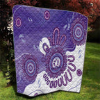 NAIDOC Week 2026 Quilt 50 Years Deadly Dhari Purple Aboriginal Art