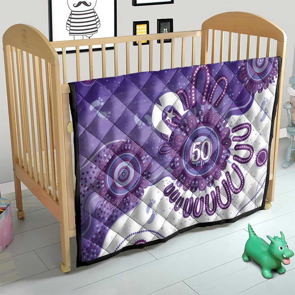 NAIDOC Week 2026 Quilt 50 Years Deadly Dhari Purple Aboriginal Art
