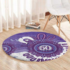 NAIDOC Week 2026 Round Carpet 50 Years Deadly Dhari Purple Aboriginal Art