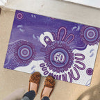NAIDOC Week 2026 Rubber Doormat 50 Years Deadly Dhari Purple Aboriginal Art