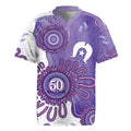 NAIDOC Week 2026 Rugby Jersey 50 Years Deadly Dhari Purple Aboriginal Art