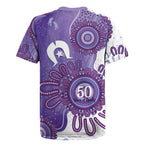 NAIDOC Week 2026 Rugby Jersey 50 Years Deadly Dhari Purple Aboriginal Art