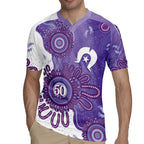 NAIDOC Week 2026 Rugby Jersey 50 Years Deadly Dhari Purple Aboriginal Art