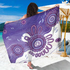 NAIDOC Week 2026 Sarong 50 Years Deadly Dhari Purple Aboriginal Art