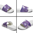NAIDOC Week 2026 Slide Sandals 50 Years Deadly Dhari Purple Aboriginal Art