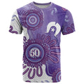 NAIDOC Week 2026 T Shirt 50 Years Deadly Dhari Purple Aboriginal Art