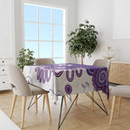 NAIDOC Week 2026 Tablecloth 50 Years Deadly Dhari Purple Aboriginal Art