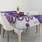 NAIDOC Week 2026 Tablecloth 50 Years Deadly Dhari Purple Aboriginal Art