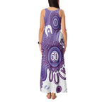 NAIDOC Week 2026 Tank Maxi Dress 50 Years Deadly Dhari Purple Aboriginal Art