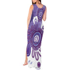 NAIDOC Week 2026 Tank Maxi Dress 50 Years Deadly Dhari Purple Aboriginal Art