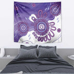 NAIDOC Week 2026 Tapestry 50 Years Deadly Dhari Purple Aboriginal Art