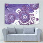 NAIDOC Week 2026 Tapestry 50 Years Deadly Dhari Purple Aboriginal Art