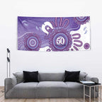 NAIDOC Week 2026 Tapestry 50 Years Deadly Dhari Purple Aboriginal Art