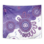 NAIDOC Week 2026 Tapestry 50 Years Deadly Dhari Purple Aboriginal Art