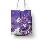 NAIDOC Week 2026 Tote Bag 50 Years Deadly Dhari Purple Aboriginal Art