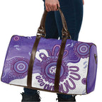 NAIDOC Week 2026 Travel Bag 50 Years Deadly Dhari Purple Aboriginal Art