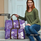 NAIDOC Week 2026 Travel Bag 50 Years Deadly Dhari Purple Aboriginal Art