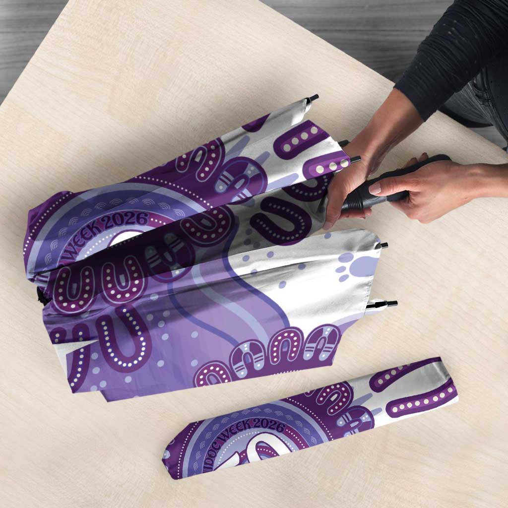NAIDOC Week 2026 Umbrella 50 Years Deadly Dhari Purple Aboriginal Art