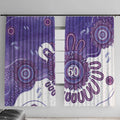 NAIDOC Week 2026 Window Curtain 50 Years Deadly Dhari Purple Aboriginal Art