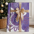 NAIDOC Week 2026 Wrapping Paper 50 Years Deadly Dhari Purple Aboriginal Art