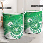NAIDOC Week 2026 Laundry Basket 50 Years Deadly Dhari Green Aboriginal Art