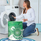 NAIDOC Week 2026 Laundry Basket 50 Years Deadly Dhari Green Aboriginal Art