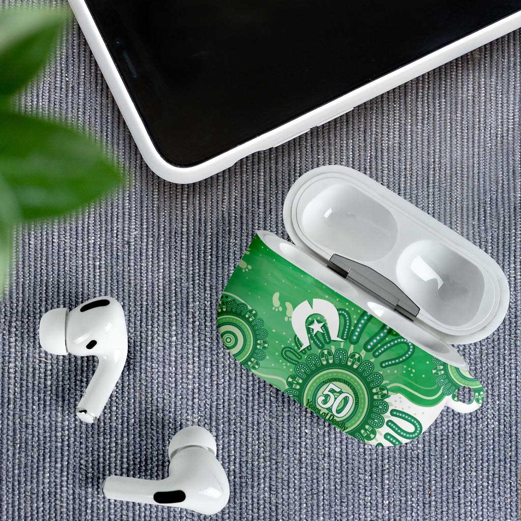 NAIDOC Week 2026 AirPods Case 50 Years Deadly Dhari Green Aboriginal Art