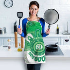 NAIDOC Week 2026 Apron 50 Years Deadly Dhari Green Aboriginal Art