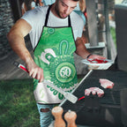 NAIDOC Week 2026 Apron 50 Years Deadly Dhari Green Aboriginal Art