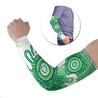 NAIDOC Week 2026 Arm Sleeves 50 Years Deadly Dhari Green Aboriginal Art