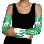 NAIDOC Week 2026 Arm Sleeves 50 Years Deadly Dhari Green Aboriginal Art