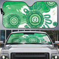 NAIDOC Week 2026 Auto Sun Shade 50 Years Deadly Dhari Green Aboriginal Art
