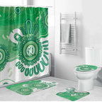 NAIDOC Week 2026 Bathroom Set 50 Years Deadly Dhari Green Aboriginal Art