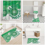 NAIDOC Week 2026 Bathroom Set 50 Years Deadly Dhari Green Aboriginal Art