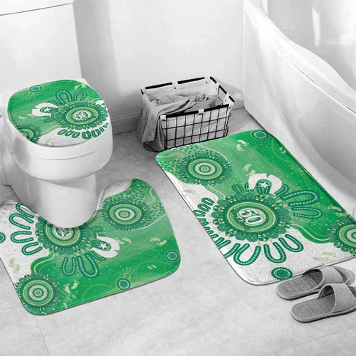 NAIDOC Week 2026 Bathroom Set 50 Years Deadly Dhari Green Aboriginal Art