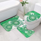 NAIDOC Week 2026 Bathroom Set 50 Years Deadly Dhari Green Aboriginal Art