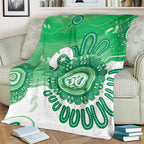 NAIDOC Week 2026 Blanket 50 Years Deadly Dhari Green Aboriginal Art