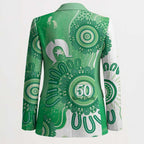 NAIDOC Week 2026 Blazer 50 Years Deadly Dhari Green Aboriginal Art