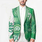 NAIDOC Week 2026 Blazer 50 Years Deadly Dhari Green Aboriginal Art