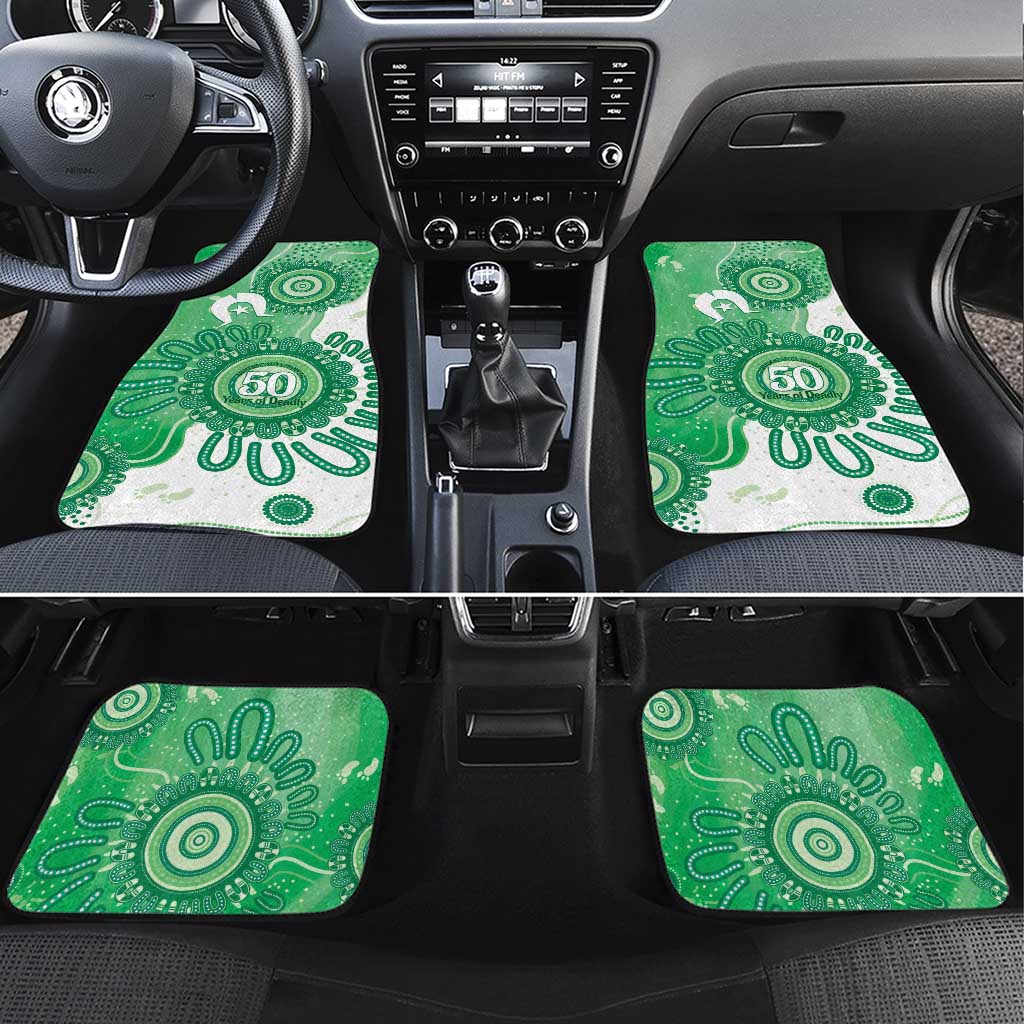 NAIDOC Week 2026 Car Mats 50 Years Deadly Dhari Green Aboriginal Art