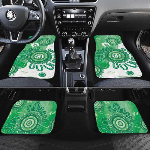 NAIDOC Week 2026 Car Mats 50 Years Deadly Dhari Green Aboriginal Art