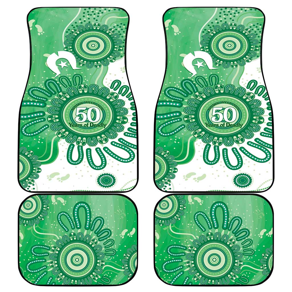 NAIDOC Week 2026 Car Mats 50 Years Deadly Dhari Green Aboriginal Art