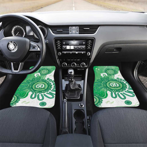 NAIDOC Week 2026 Car Mats 50 Years Deadly Dhari Green Aboriginal Art