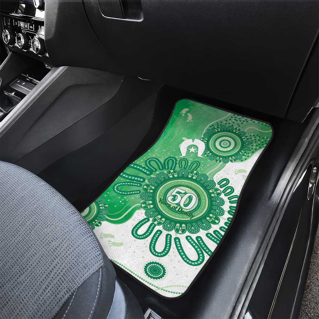 NAIDOC Week 2026 Car Mats 50 Years Deadly Dhari Green Aboriginal Art
