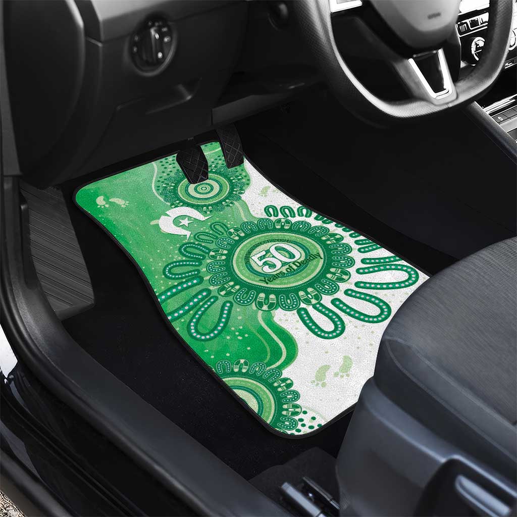 NAIDOC Week 2026 Car Mats 50 Years Deadly Dhari Green Aboriginal Art