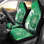 NAIDOC Week 2026 Car Seat Cover 50 Years Deadly Dhari Green Aboriginal Art