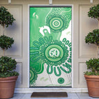 NAIDOC Week 2026 Door Cover 50 Years Deadly Dhari Green Aboriginal Art