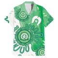 NAIDOC Week 2026 Family Matching Puletasi and Hawaiian Shirt 50 Years Deadly Dhari Green Aboriginal Art