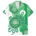 NAIDOC Week 2026 Hawaiian Shirt 50 Years Deadly Dhari Green Aboriginal Art